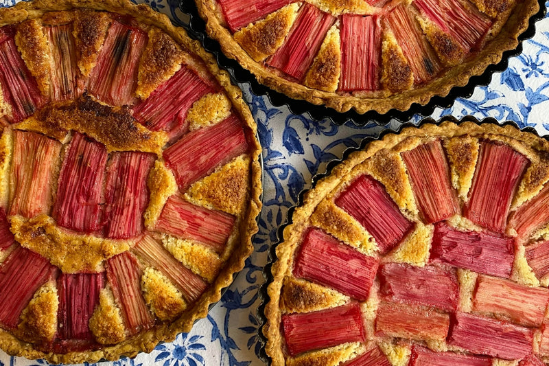 A Seasonal Recipe - Rhubarb Frangipane Tart