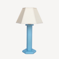 Hexagon Bedside Lamp - Beaufort Blue