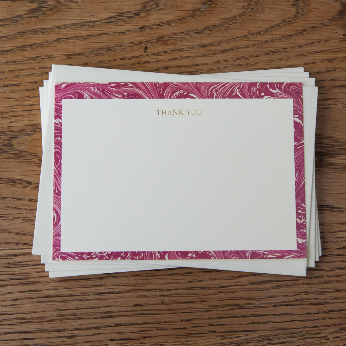 Thank You Notecards - Set of Ten - Carragheen Claret