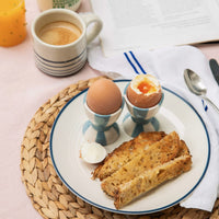 Striped Egg Cup - Blue