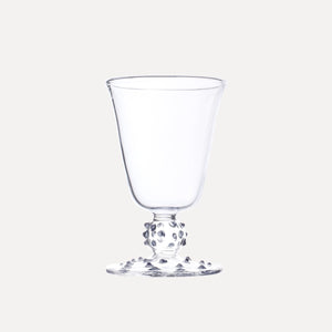 Issy Granger Clear Dotty Pom Wine Glass